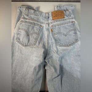 VTG Levis Orange Tab Slim Fit Tapered Women’s Denim Light Wash Size 9 Long Jeans
